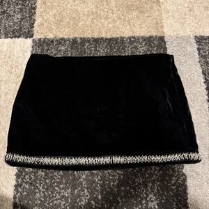 Zara Black Jewel Mini Skirt